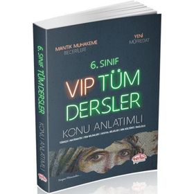 6. Sınıf VIP Tüm Dersler Konu Anlatımlı Kırmızı - Editör Yayınları