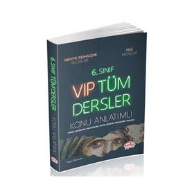 6. Sınıf VIP Tüm Dersler Konu Anlatımlı Kırmızı - Editör Yayınları