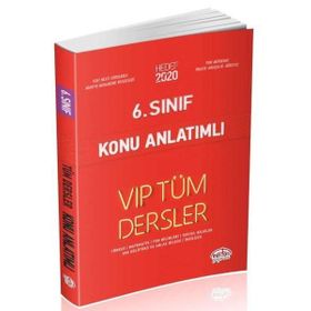 6. Sınıf VIP Tüm Dersler Konu Anlatımlı Kırmızı - Editör Yayınları