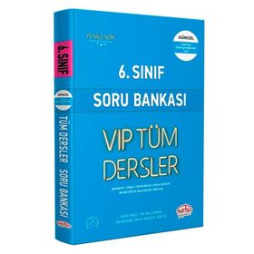 6. Sınıf VIP Tüm Dersler Mavi Kitap Soru Bankası - Editör Yayınları