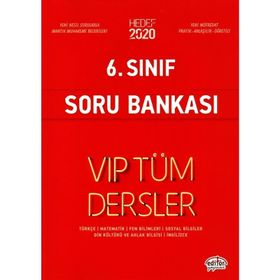 6. Sınıf VIP Tüm Dersler Soru Bankası - Editör Yayınları Komisyon