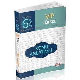 6. Sınıf VIP Türkçe Konu Anlatımlı Editör Yayınları