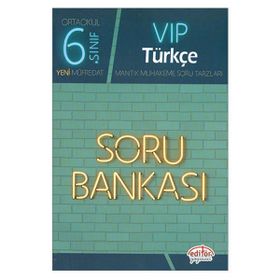 6. Sınıf VIP Türkçe Soru Bankası Editör Yayınları