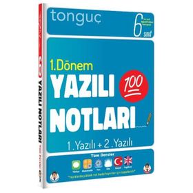 6. Sınıf Yazılı Notları 1. Dönem 1 ve 2. Yazılı-Tonguç Yayınları