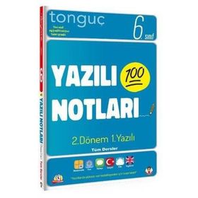 6. Sınıf Yazılı Notları 2. Dönem 1. Yazılı Notları-Tonguç Akademi Yayınları
