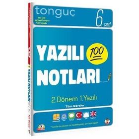 6. Sınıf Yazılı Notları 2. Dönem 1. Yazılı Notları-Tonguç Akademi Yayınları