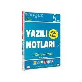 6. Sınıf Yazılı Notları 2. Dönem 1. Yazılı Notları-Tonguç Akademi Yayınları