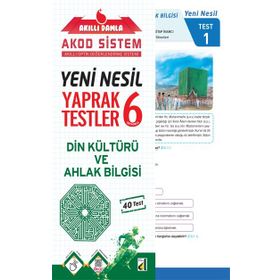 6. Sınıf Yeni Nesil Akıllı Damla Din Kültürü Ve Ahlak Bilgisi Yaprak Testler-Damla Yayınları