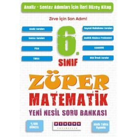 6. Sınıf Züper Matematik Yeni Nesil Soru Bankası-Platon Yayınları