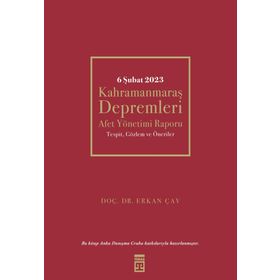 6 Şubat Kahramanmaraş Depremleri Timaş Yayınları