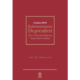 6 Şubat Kahramanmaraş Depremleri Timaş Yayınları