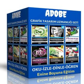 6 Süper Kitap Adobe Grafik Tasarım Uzmanlığı Seti
