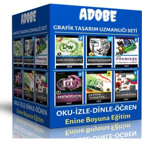 6 Süper Kitap Adobe Grafik Tasarım Uzmanlığı Seti