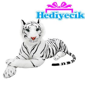 60 cm 01401 Beyaz Kaplan Peluş