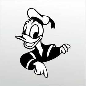 60 cm Daffy Duck Folyo Sticker