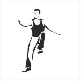 60 cm Dansçı Folyo Sticker