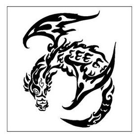 60 cm Ejderha Folyo Sticker