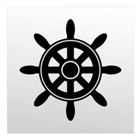 60 cm Gemi Dümeni Folyo Sticker