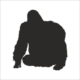 60 cm Goril Folyo Sticker