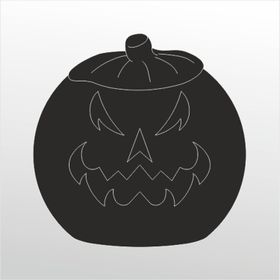 60 cm Kızgın Kabak Folyo Sticker