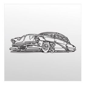 60 cm Klasik Araba Folyo Sticker
