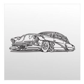60 cm Klasik Araba Folyo Sticker