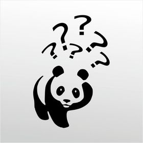 60 cm Panda Folyo Sticker