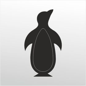60 cm Penguen Folyo Sticker