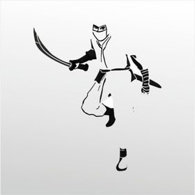 60 cm Samurai Folyo Sticker