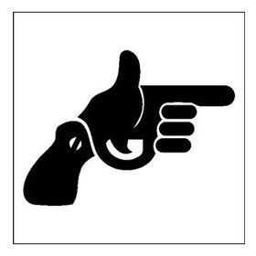 60 cm Silahlar Folyo Sticker