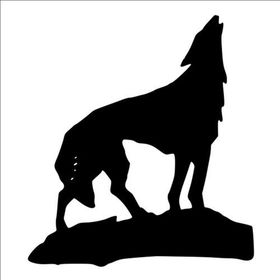 60 cm Uluyan Kurt Folyo Sticker