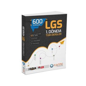 600 Soruda 8. Sınıf LGS 1. Dönem Tüm Dersler Soru Bankası - Çanta Yayınları