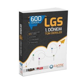 600 Soruda 8. Sınıf LGS 1. Dönem Tüm Dersler Soru Bankası - Çanta Yayınları