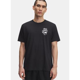 6004143-001-UA 60/40S SPORTS WM SS Siyah Bisiklet Düz Erkek T-Shirt
