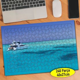 60095016 Mavi Deniz Üzerinde Tekne Turu 240 Parça Puzzle Yapboz