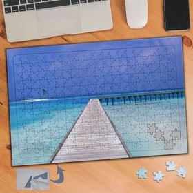 602 Berrak Deniz Üstünde İskele 240 Parça Puzzle Yapboz Tablo