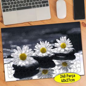 60285742 Suda Papatya Çiçekleri 240 Parça Puzzle Yapboz