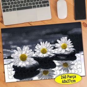 60285742 Suda Papatya Çiçekleri 240 Parça Puzzle Yapboz