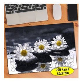 60285742 Suda Papatya Çiçekleri 240 Parça Puzzle Yapboz