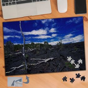 603 Mavi Gökyüzü Kara Toprak 240 Parça Puzzle Yapboz Tablo