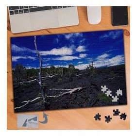 603 Mavi Gökyüzü Kara Toprak 240 Parça Puzzle Yapboz Tablo
