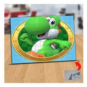 6035 Gülümseyen Sevimli Dinazor 99 Parça Puzzle Yapboz Tablo