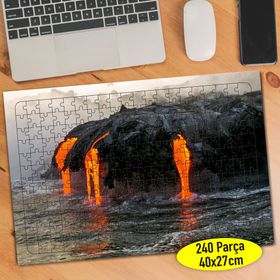 605408 Denize Dökülen Lav Parçaları 240 Parça Puzzle Yapboz