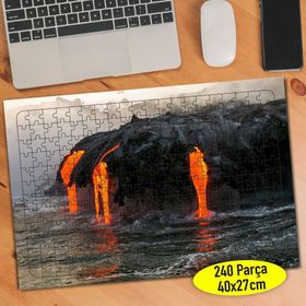 605408 Denize Dökülen Lav Parçaları 240 Parça Puzzle Yapboz