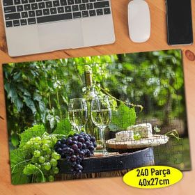 6089 Toskana İtalya Beyaz Üzüm Şarabı 240 Parça Puzzle Yapboz