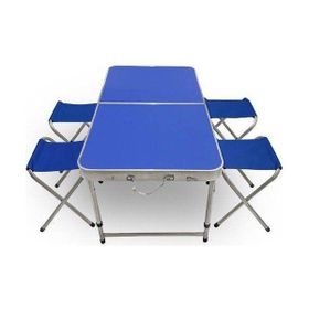 60x120x55 cm 4 Kişilik Piknik Masa Sandalye Seti