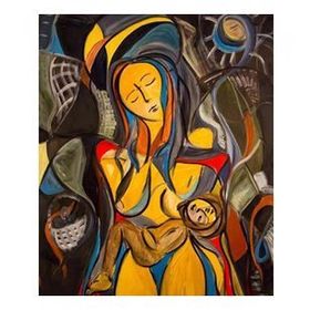 60x75 cm Anne Sevgisi Sayılarla Boyama Seti Rulo Duvar Sticker