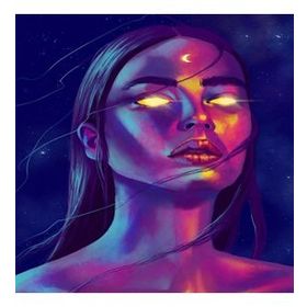 60x75 cm Ay Tanrıcasi Sayılarla Boyama Seti Rulo Duvar Sticker