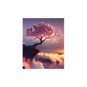 60x75 cm Baharın Gelişi Sayılarla Boyama Seti Rulo Duvar Sticker