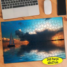 61017 Günbatımı Manzarası Yelkenli Tekne 240 Parça Puzzle Yapboz